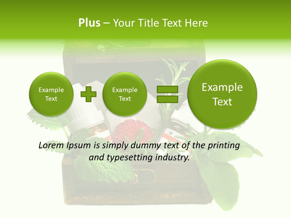 Salbei Truhe Nat PowerPoint Template