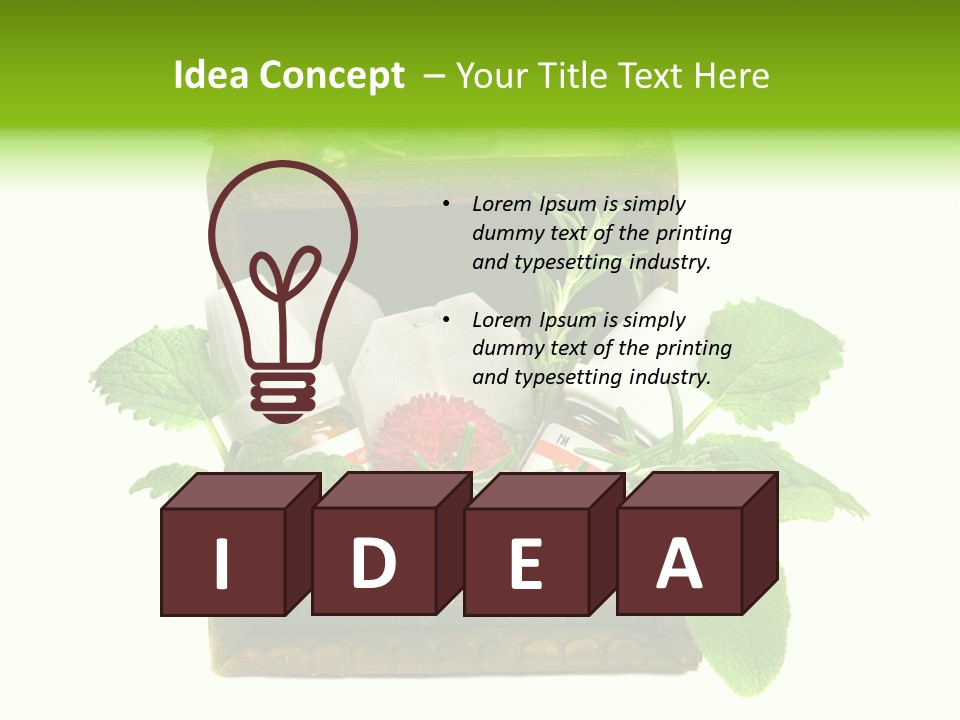 Salbei Truhe Nat PowerPoint Template