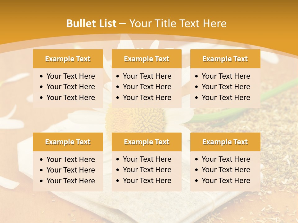 Hausmittel Kamille Blume PowerPoint Template