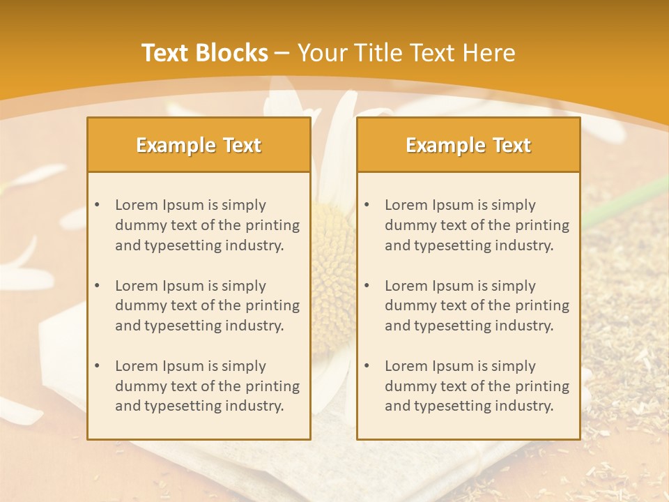 Hausmittel Kamille Blume PowerPoint Template