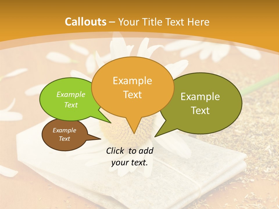 Hausmittel Kamille Blume PowerPoint Template