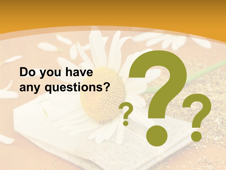 Hausmittel Kamille Blume PowerPoint Template