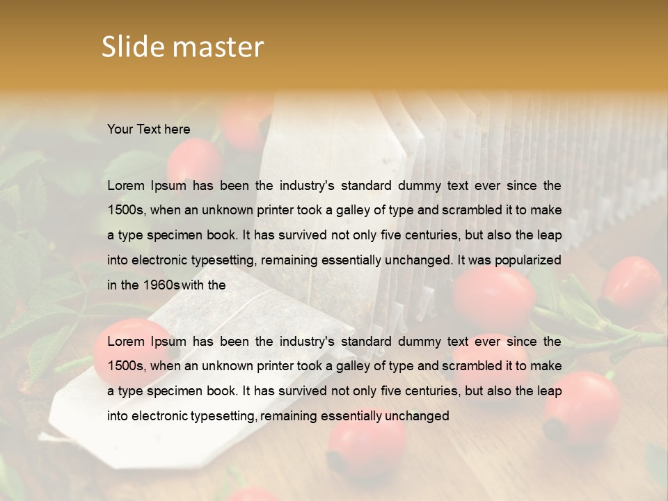 Heilpflanzen Hagebutte Entspannung PowerPoint Template