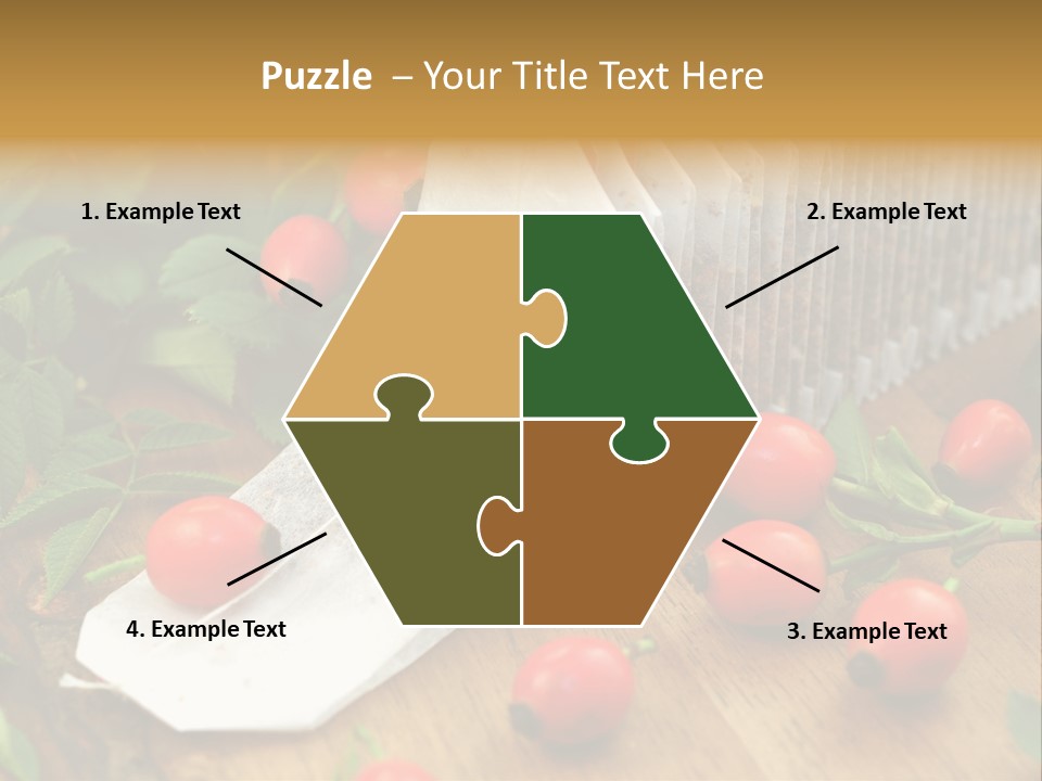 Heilpflanzen Hagebutte Entspannung PowerPoint Template