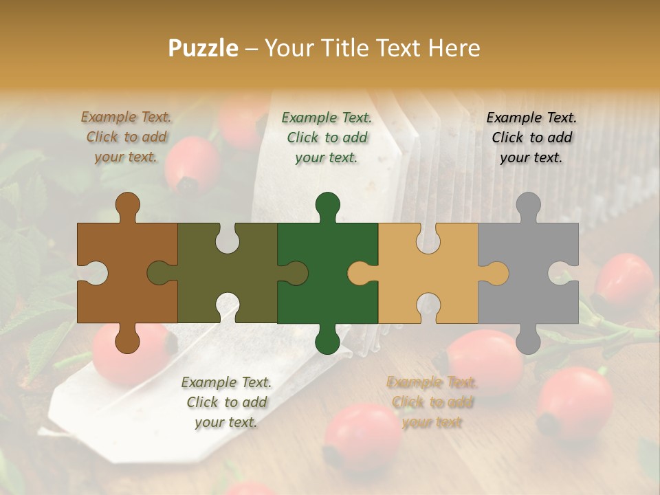 Heilpflanzen Hagebutte Entspannung PowerPoint Template