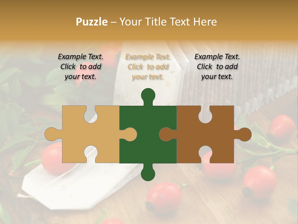 Heilpflanzen Hagebutte Entspannung PowerPoint Template