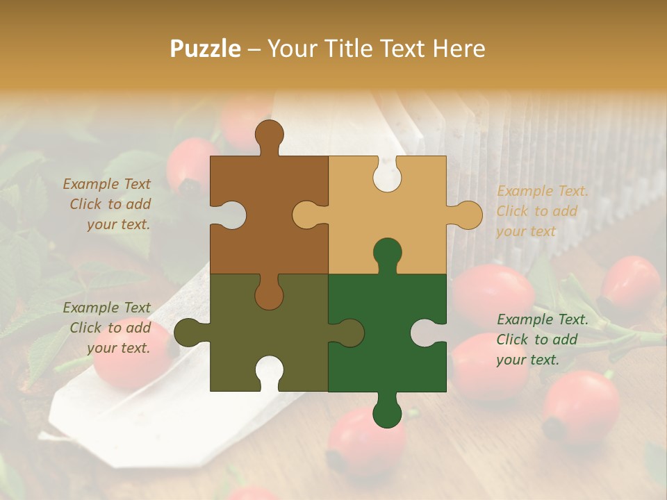 Heilpflanzen Hagebutte Entspannung PowerPoint Template
