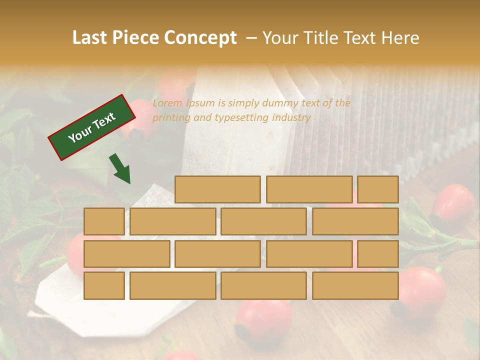 Heilpflanzen Hagebutte Entspannung PowerPoint Template