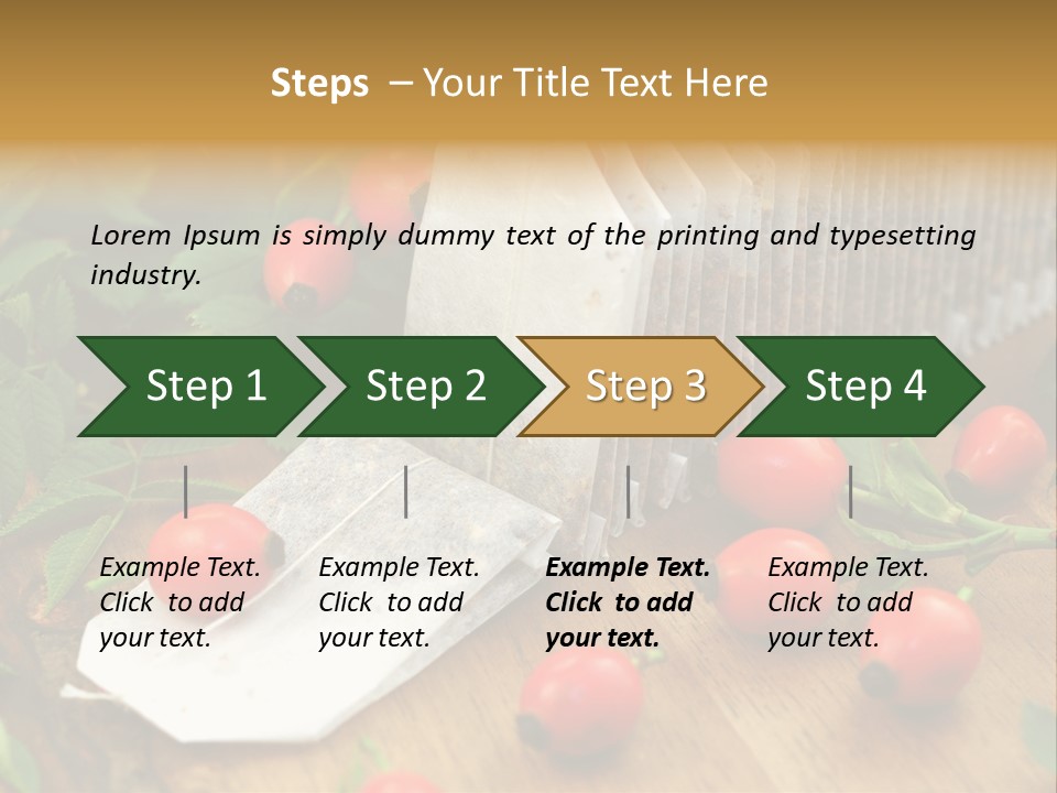 Heilpflanzen Hagebutte Entspannung PowerPoint Template