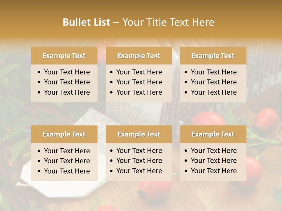 Heilpflanzen Hagebutte Entspannung PowerPoint Template