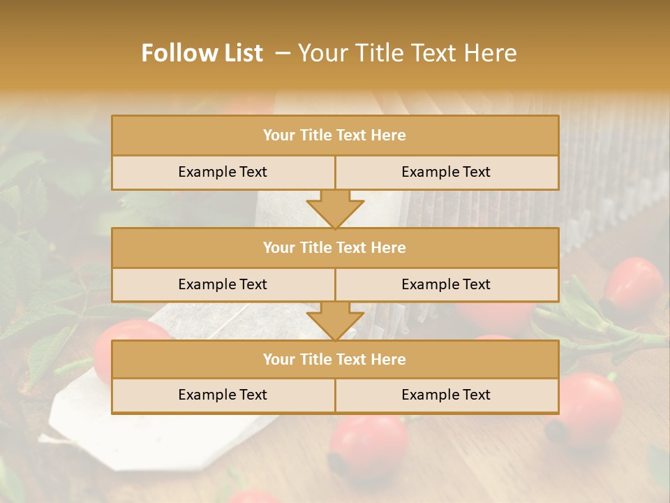 Heilpflanzen Hagebutte Entspannung PowerPoint Template