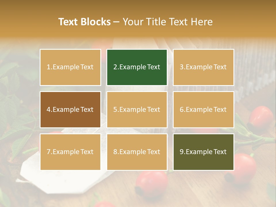 Heilpflanzen Hagebutte Entspannung PowerPoint Template