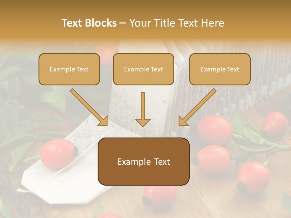 Heilpflanzen Hagebutte Entspannung PowerPoint Template
