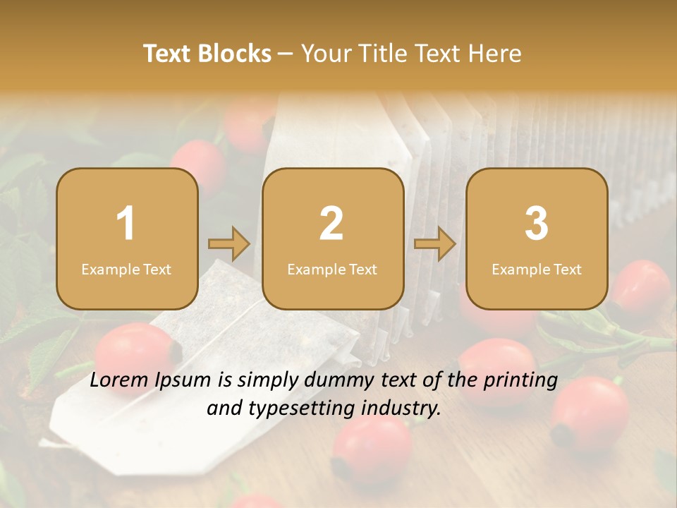 Heilpflanzen Hagebutte Entspannung PowerPoint Template