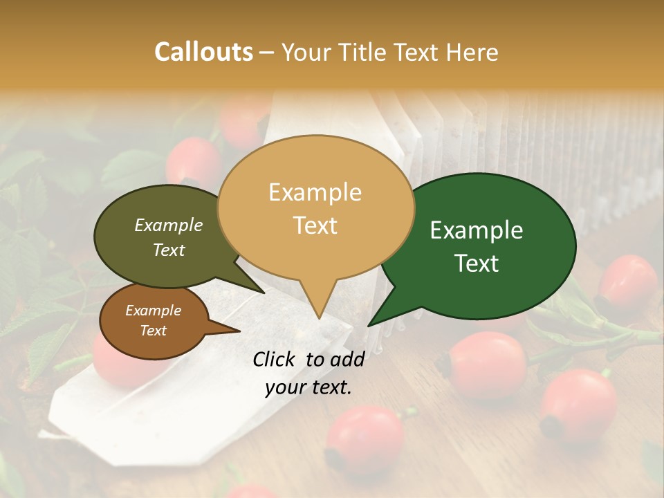 Heilpflanzen Hagebutte Entspannung PowerPoint Template