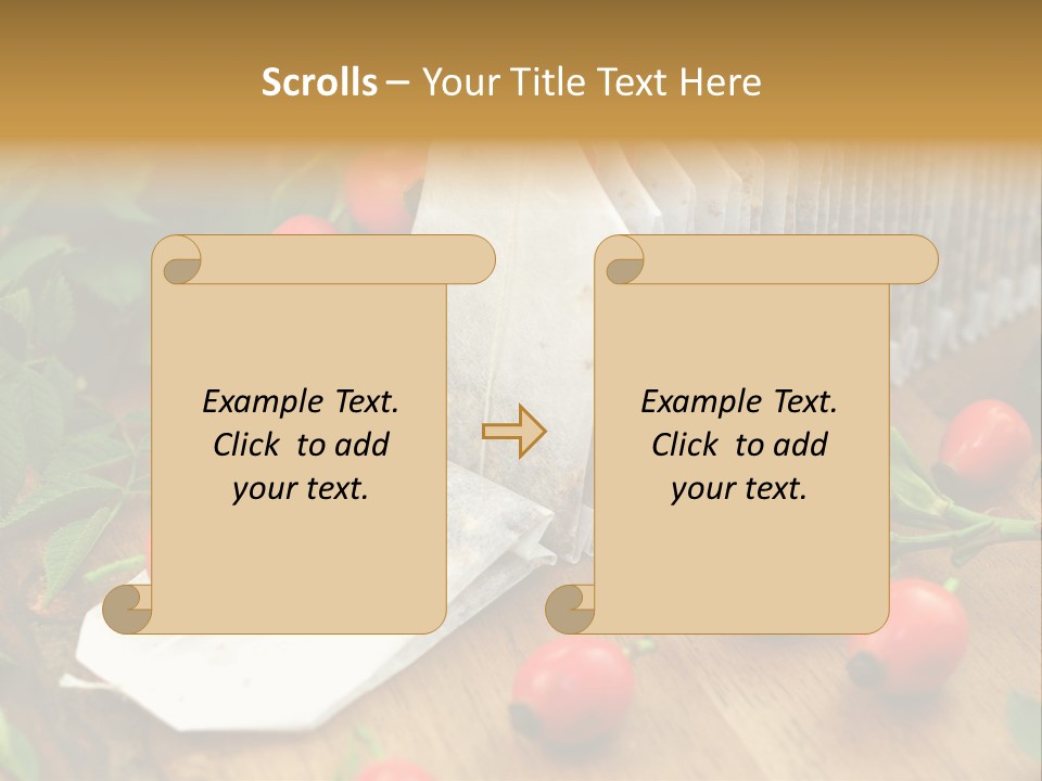 Heilpflanzen Hagebutte Entspannung PowerPoint Template