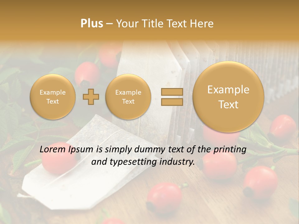 Heilpflanzen Hagebutte Entspannung PowerPoint Template