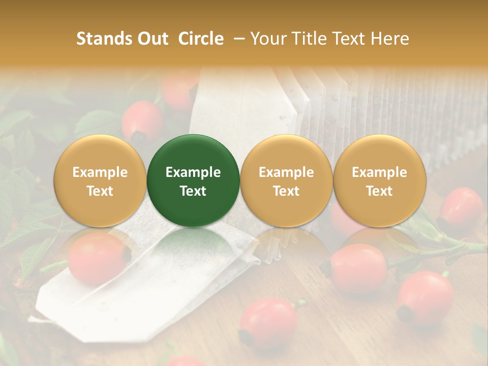 Heilpflanzen Hagebutte Entspannung PowerPoint Template