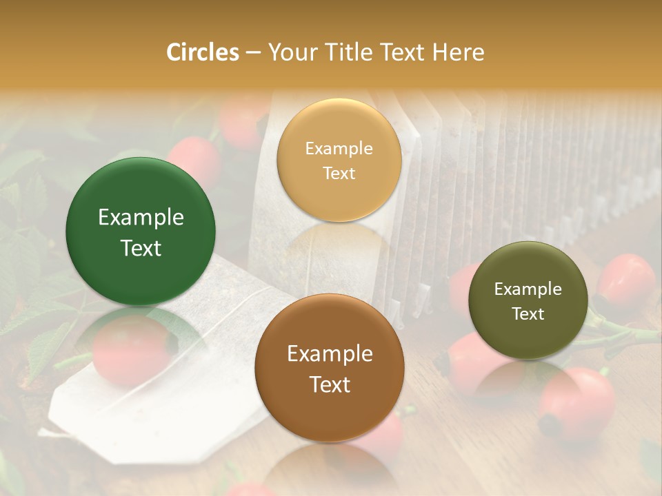 Heilpflanzen Hagebutte Entspannung PowerPoint Template