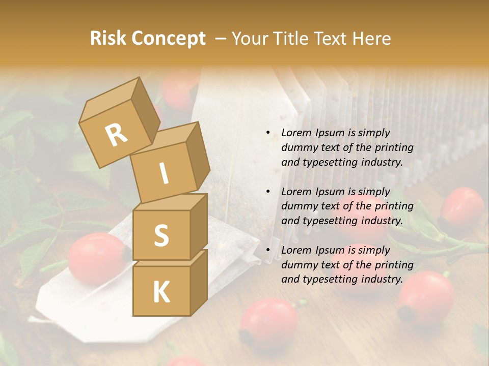 Heilpflanzen Hagebutte Entspannung PowerPoint Template