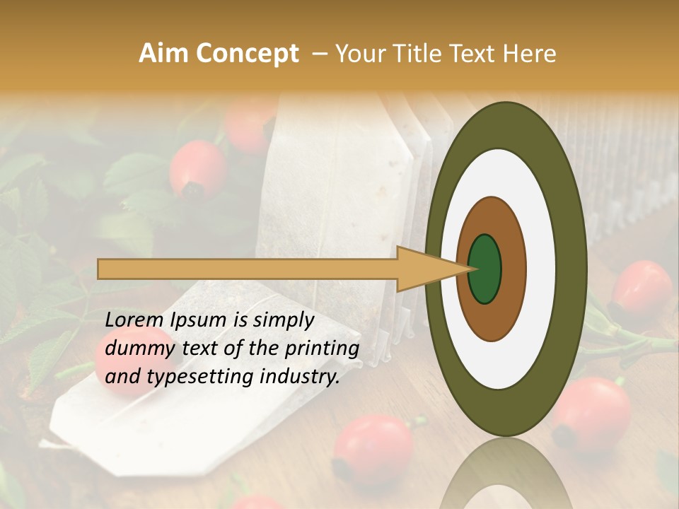 Heilpflanzen Hagebutte Entspannung PowerPoint Template