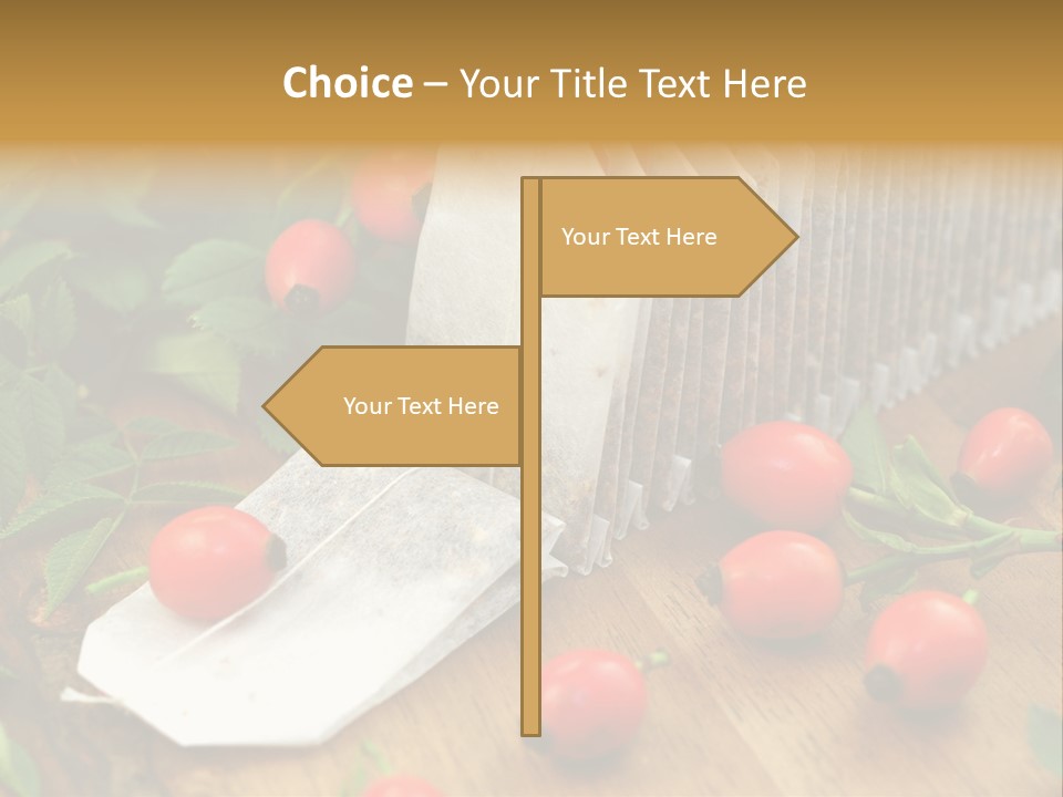 Heilpflanzen Hagebutte Entspannung PowerPoint Template