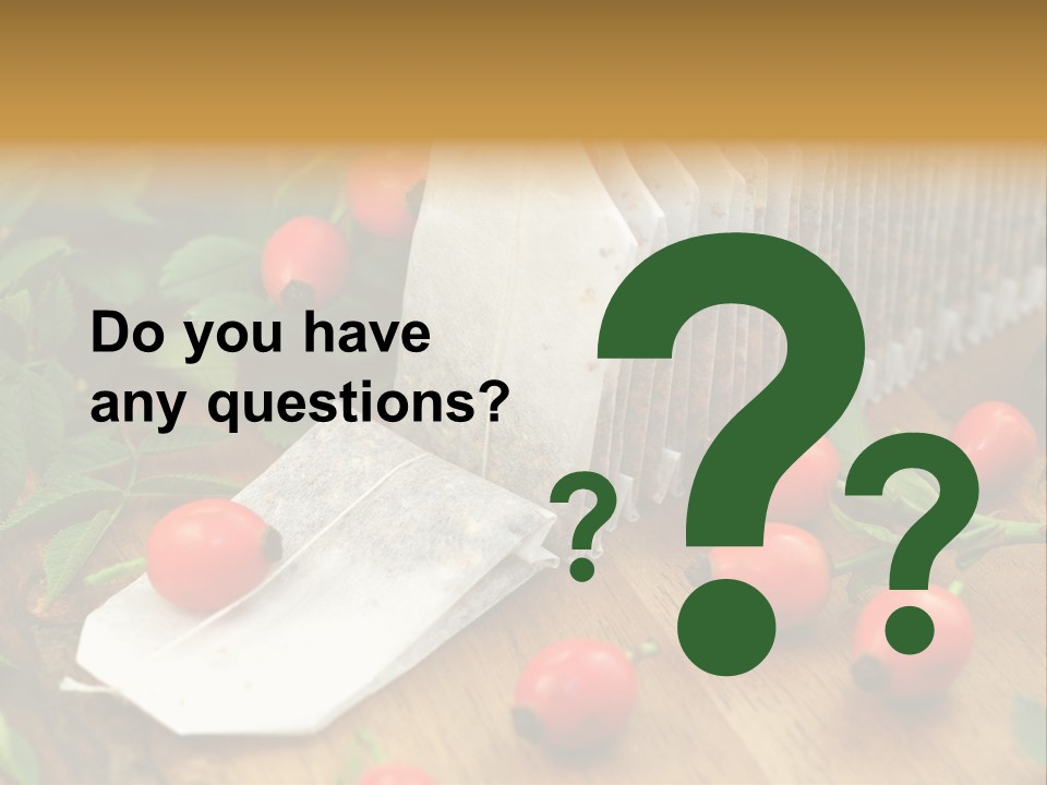 Heilpflanzen Hagebutte Entspannung PowerPoint Template