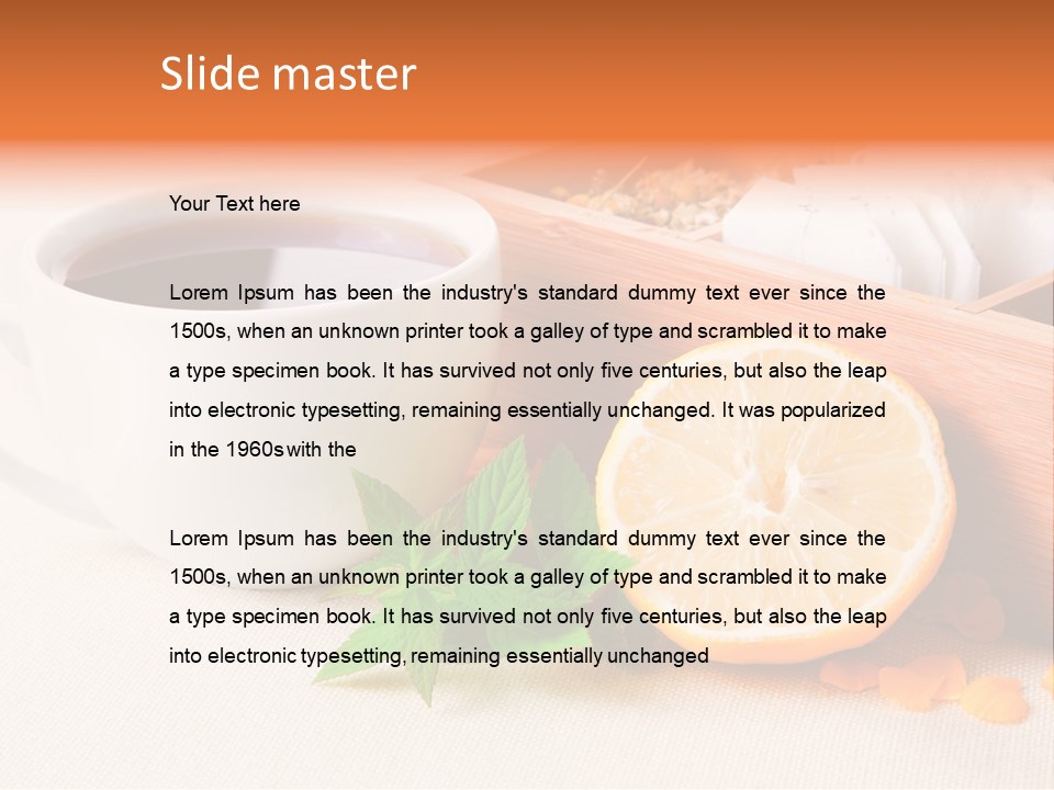 Blossom Red Ceramic PowerPoint Template