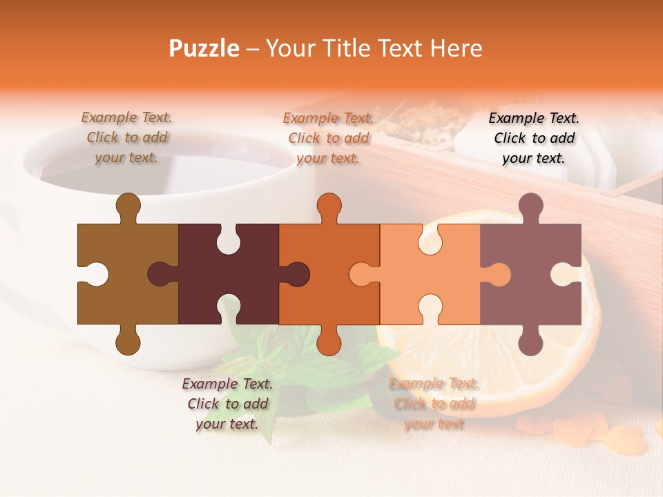 Blossom Red Ceramic PowerPoint Template