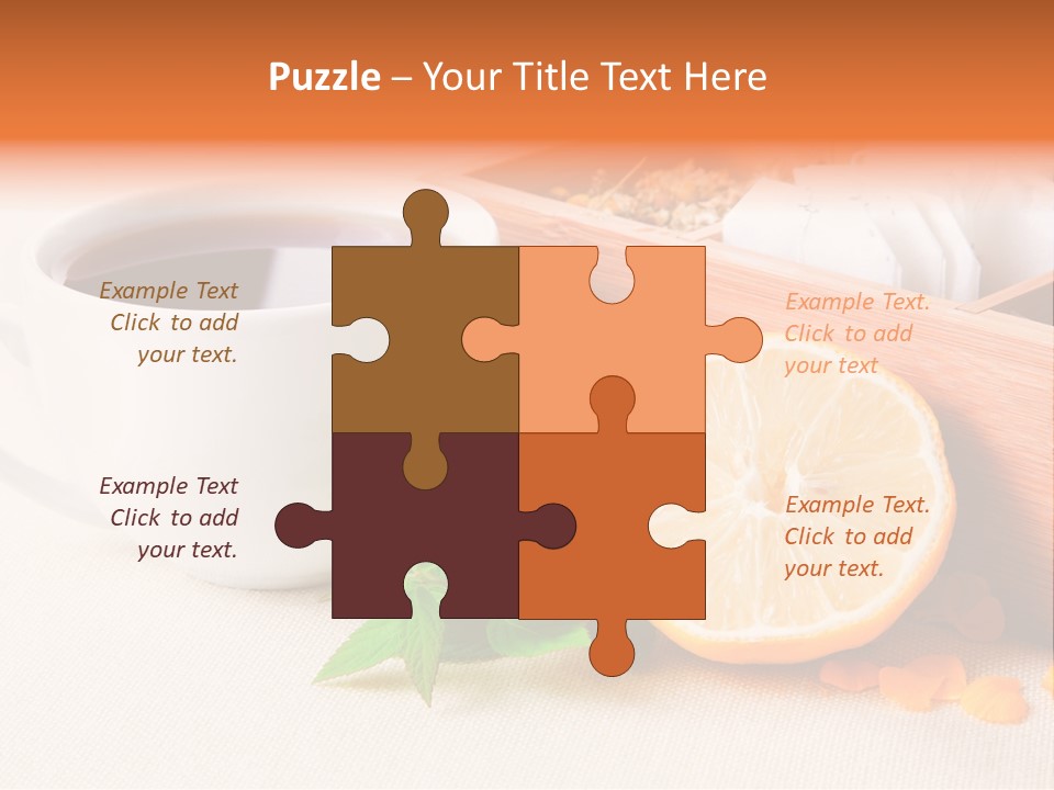 Blossom Red Ceramic PowerPoint Template