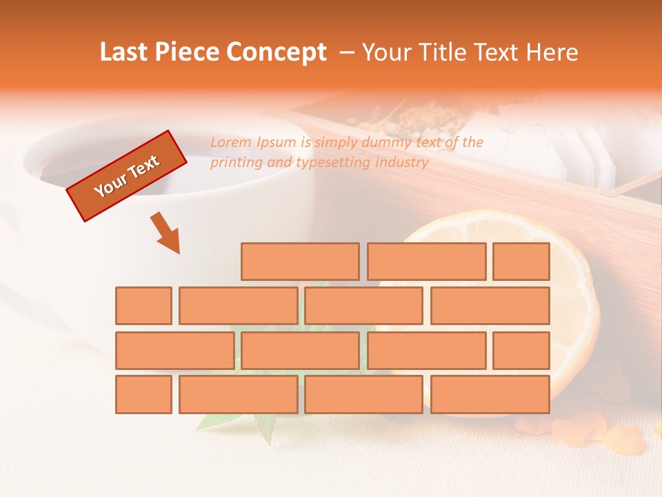 Blossom Red Ceramic PowerPoint Template