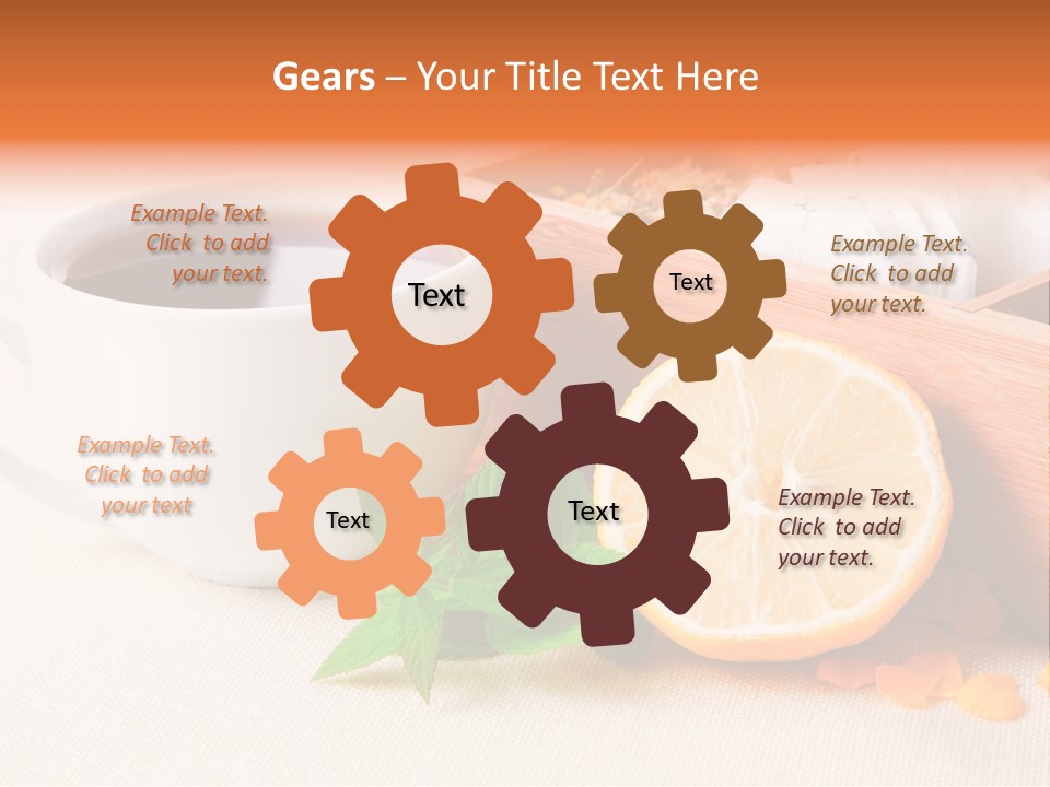 Blossom Red Ceramic PowerPoint Template