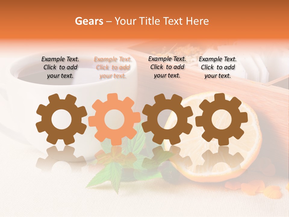 Blossom Red Ceramic PowerPoint Template