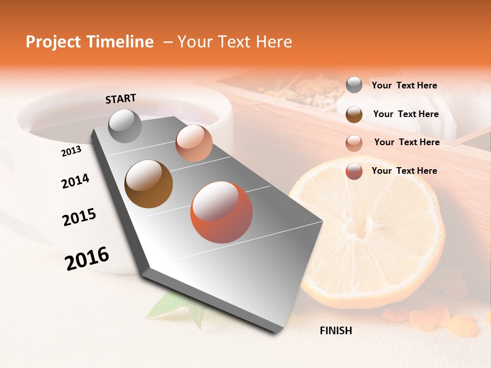 Blossom Red Ceramic PowerPoint Template