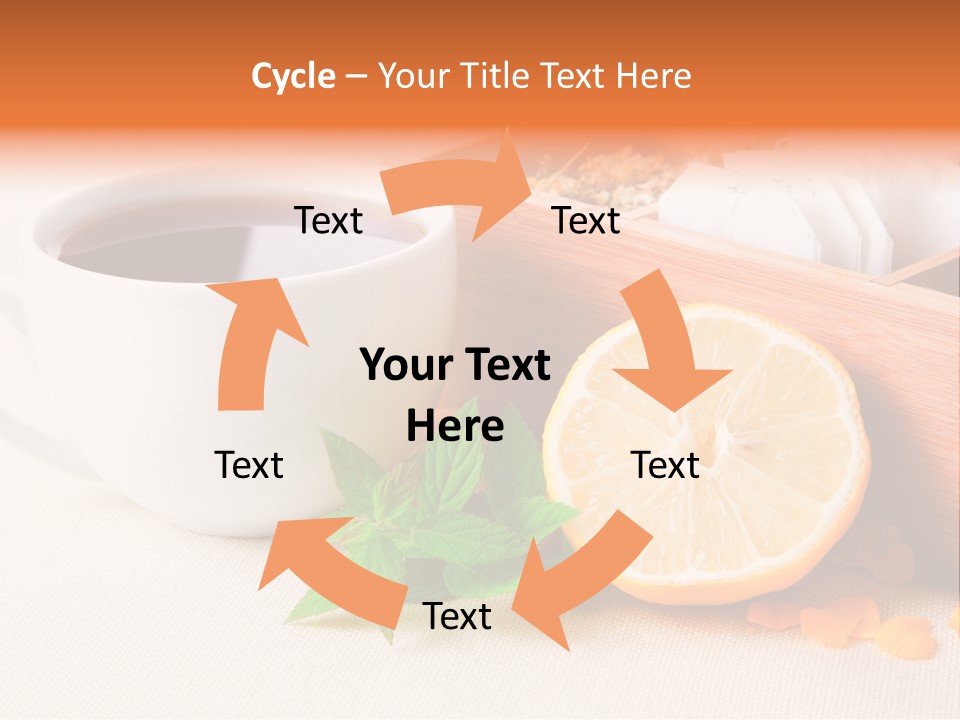 Blossom Red Ceramic PowerPoint Template