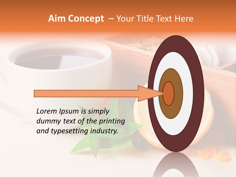 Blossom Red Ceramic PowerPoint Template