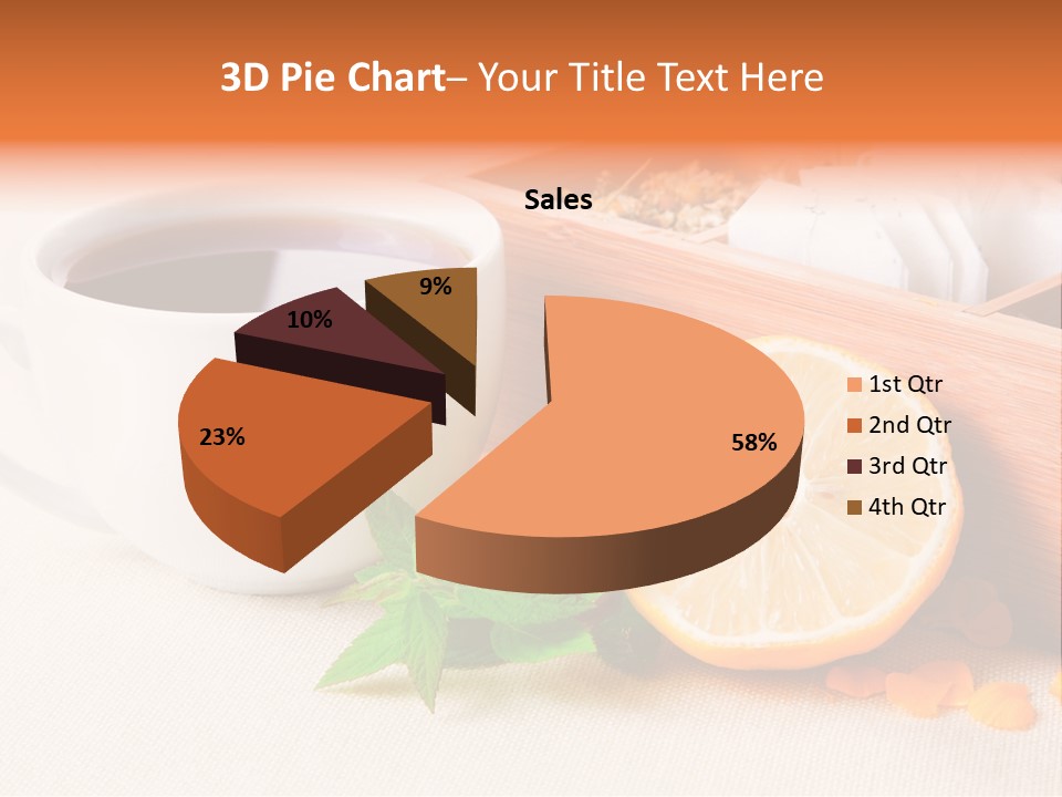 Blossom Red Ceramic PowerPoint Template