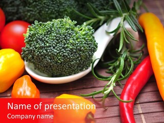 Farbenfroh Mediterran Peperoni PowerPoint Template