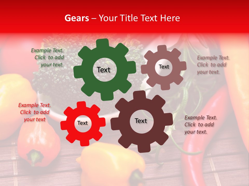 Farbenfroh Mediterran Peperoni PowerPoint Template