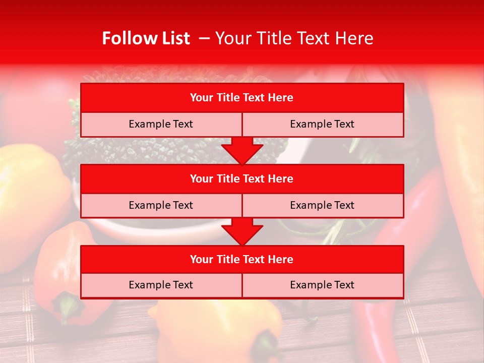 Farbenfroh Mediterran Peperoni PowerPoint Template