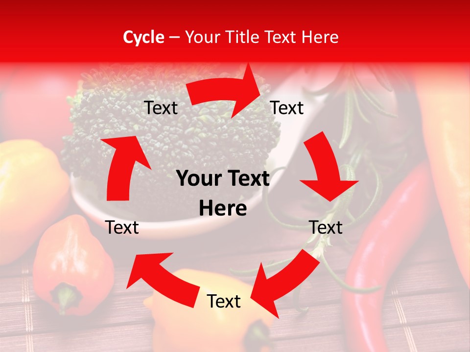 Farbenfroh Mediterran Peperoni PowerPoint Template