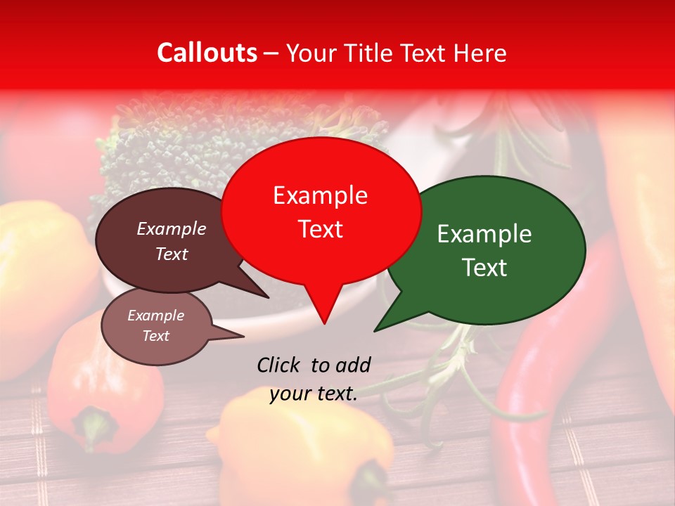 Farbenfroh Mediterran Peperoni PowerPoint Template