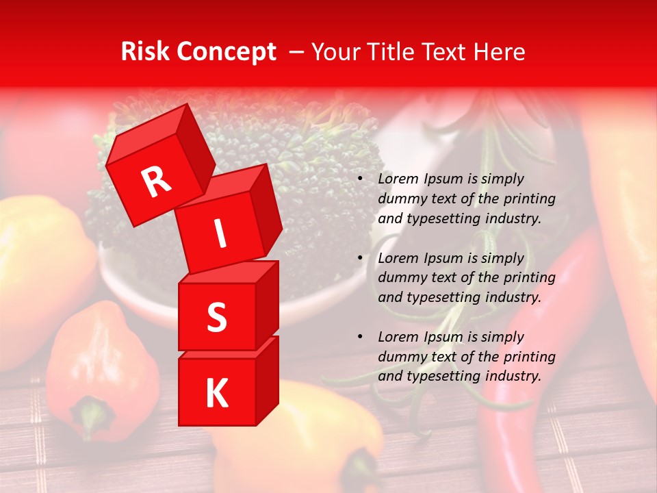 Farbenfroh Mediterran Peperoni PowerPoint Template