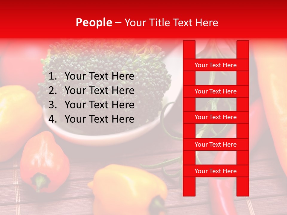 Farbenfroh Mediterran Peperoni PowerPoint Template