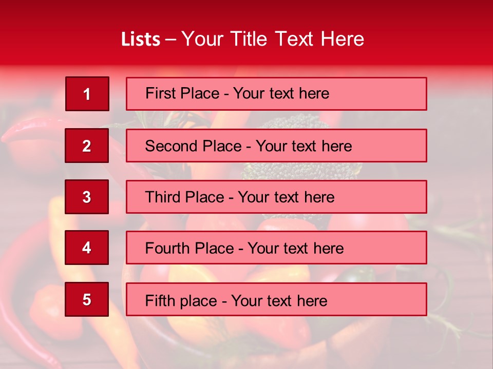 Kirschtomaten Gourmet Cocktailtomaten PowerPoint Template