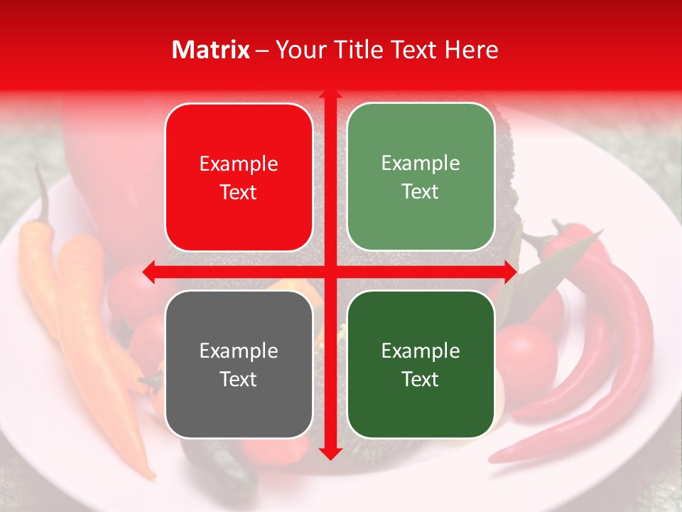 Gesundheit Peperoni Brokkoli PowerPoint Template