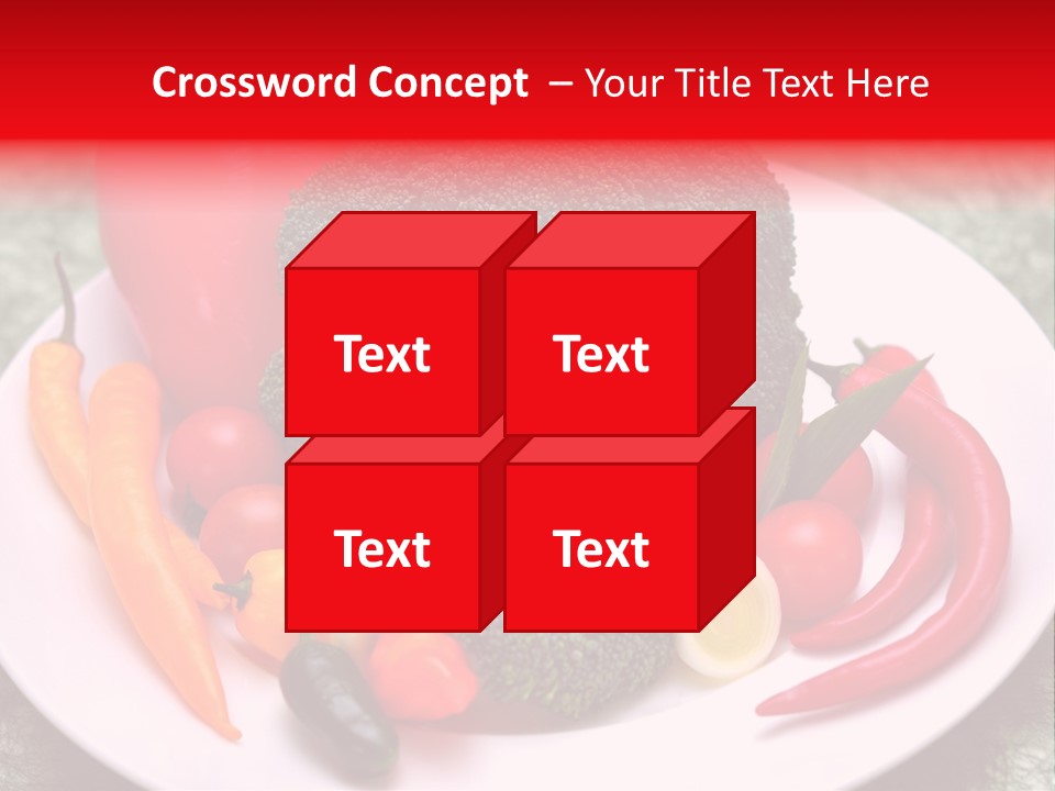 Gesundheit Peperoni Brokkoli PowerPoint Template