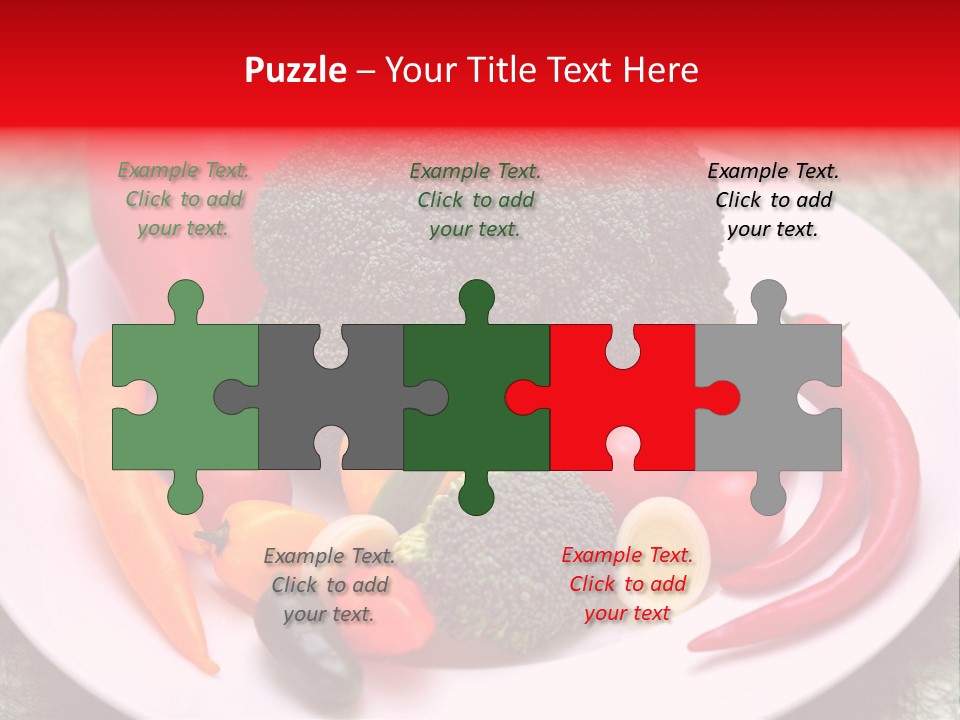 Gesundheit Peperoni Brokkoli PowerPoint Template