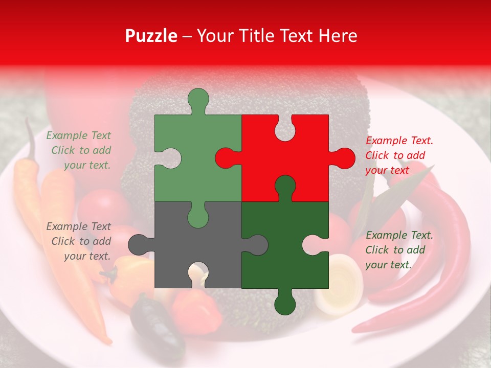 Gesundheit Peperoni Brokkoli PowerPoint Template