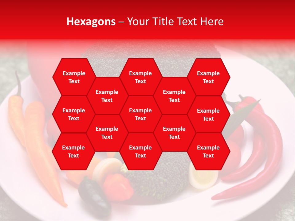 Gesundheit Peperoni Brokkoli PowerPoint Template